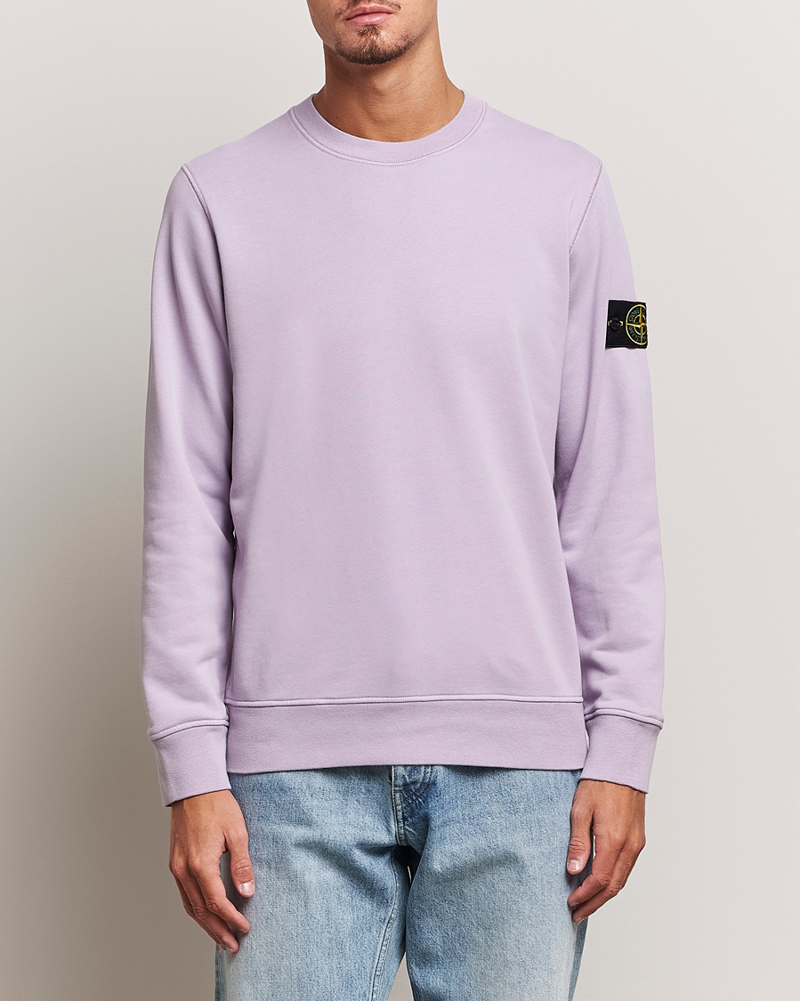 Homme | Pulls Et Tricots | Stone Island | Garment Dyed Fleece Sweatshirt Lavender