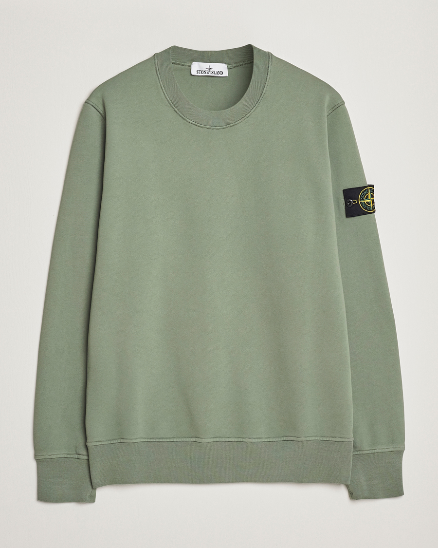 Heren | Truien | Stone Island | Garment Dyed Fleece Sweatshirt Sage