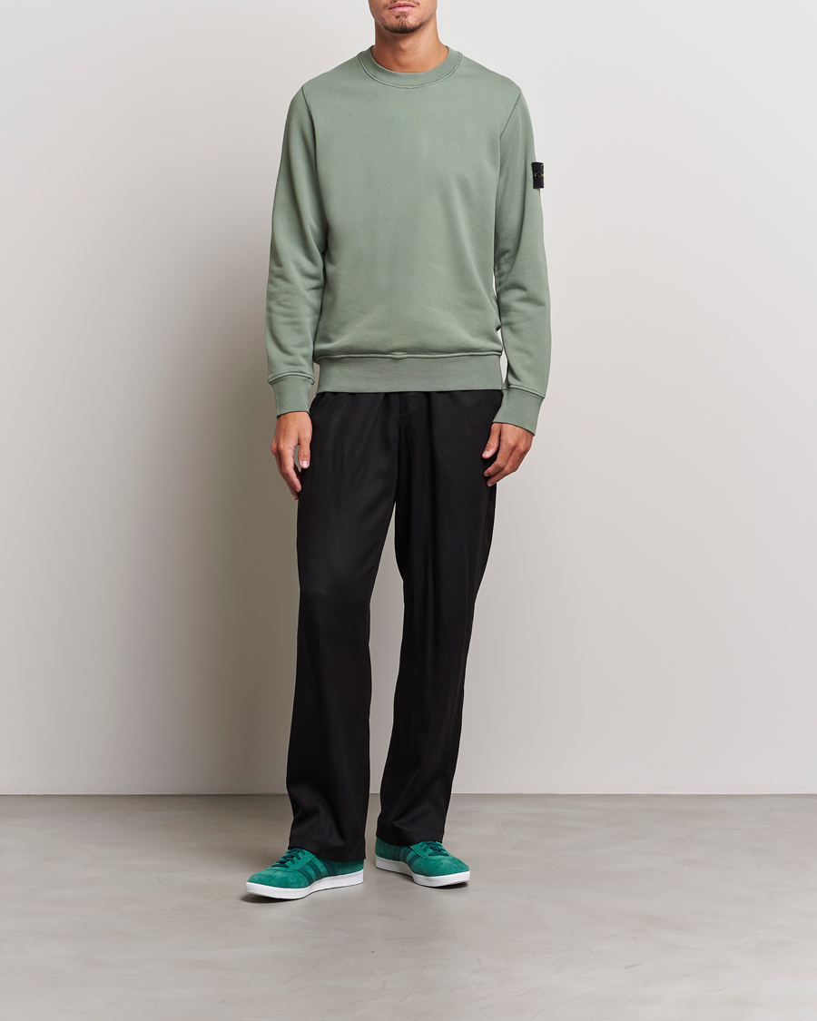 Heren | Truien | Stone Island | Garment Dyed Fleece Sweatshirt Sage