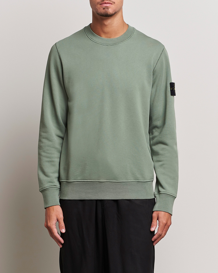 Heren | Truien | Stone Island | Garment Dyed Fleece Sweatshirt Sage