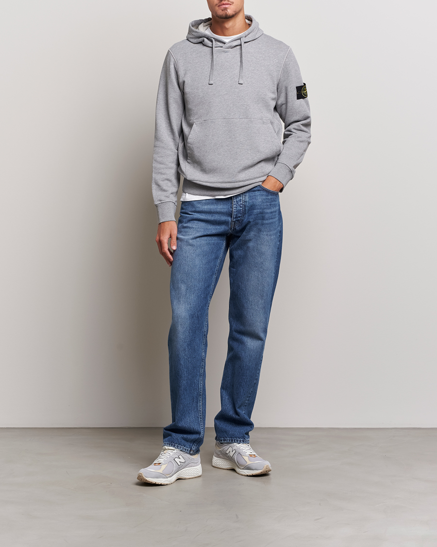 Homme | Pulls Et Tricots | Stone Island | Garment Dyed Fleece Hood Melange Grey