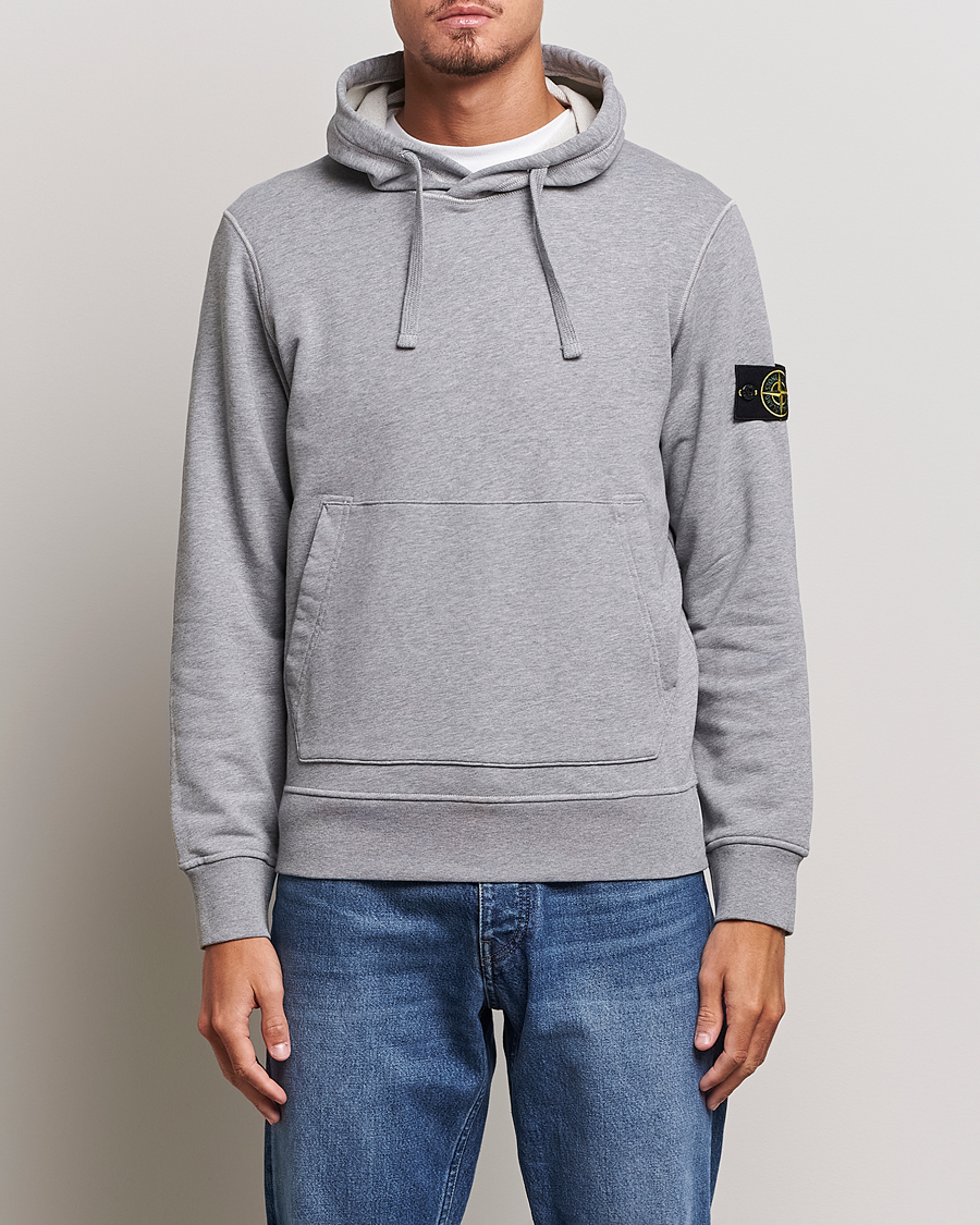 Homme | Pulls Et Tricots | Stone Island | Garment Dyed Fleece Hood Melange Grey