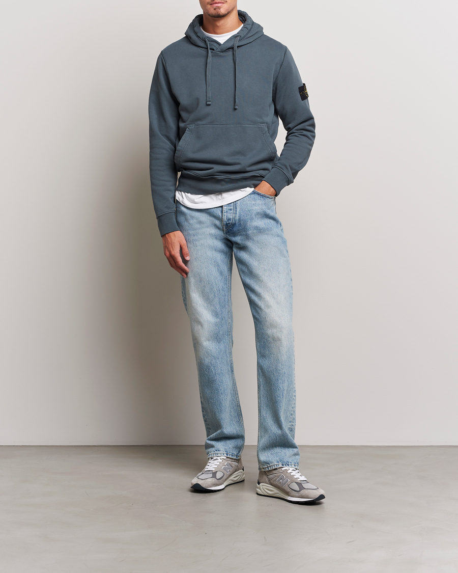 Homme | Pulls Et Tricots | Stone Island | Garment Dyed Fleece Hood Lead Grey