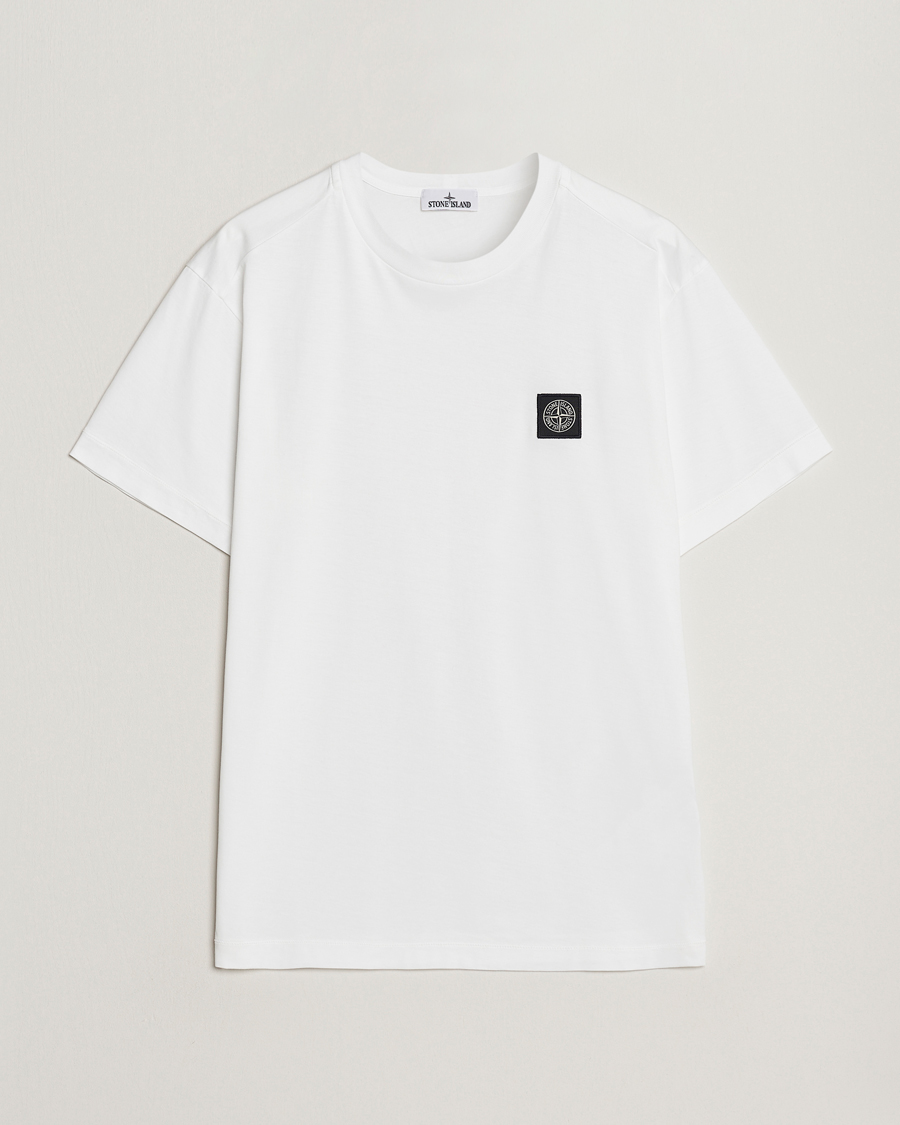 Heren | T-shirts | Stone Island | Garment Dyed Jersey T-Shirt White
