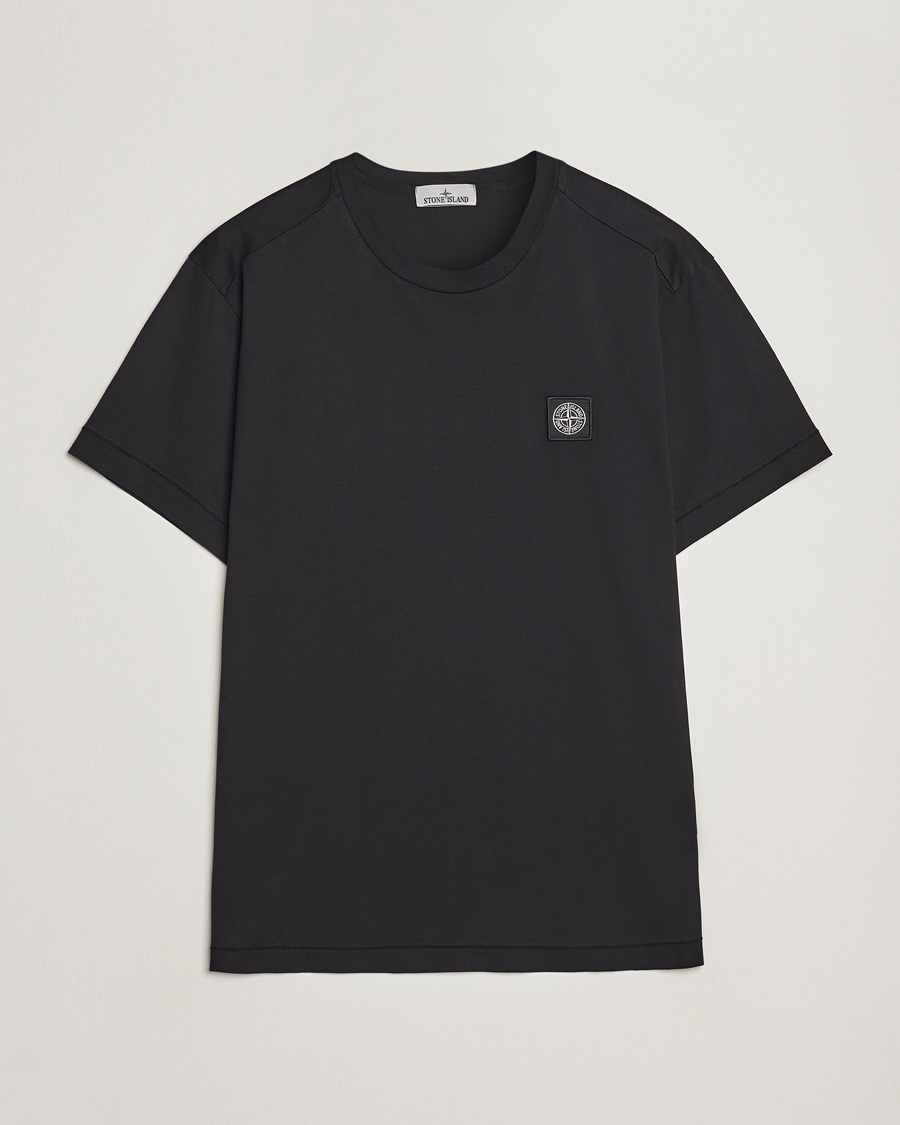 Homme | T-shirts | Stone Island | Garment Dyed Jersey T-Shirt Black