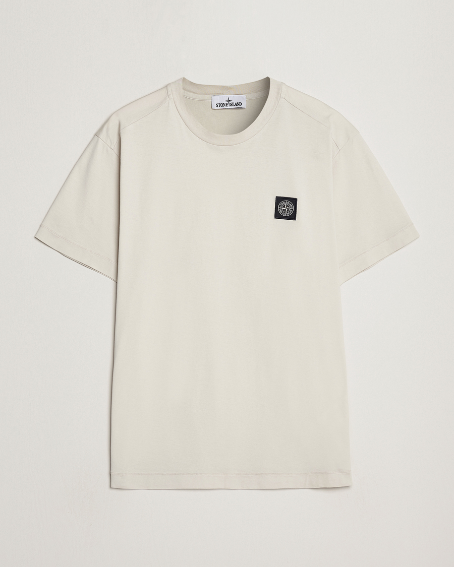 Homme | T-shirts | Stone Island | Garment Dyed Jersey T-Shirt Plaster
