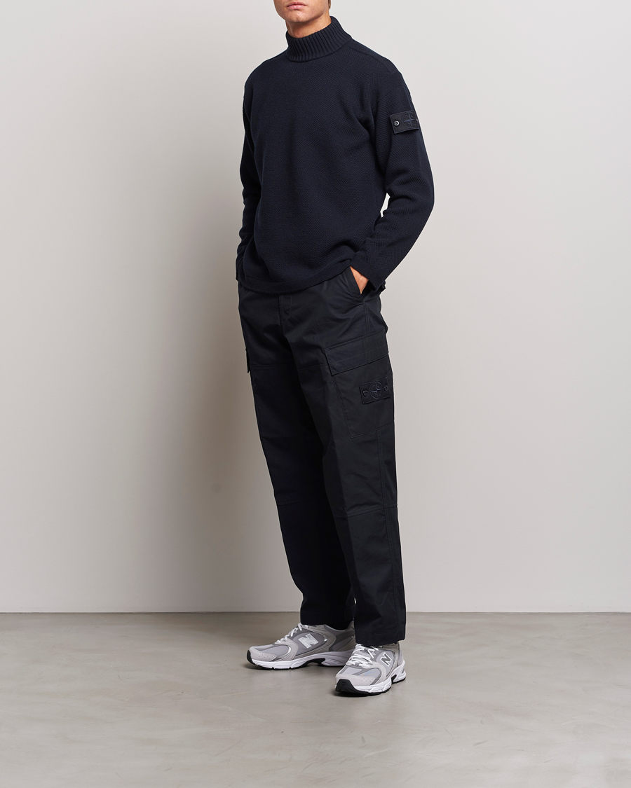 Homme | Pulls Et Tricots | Stone Island | Ghost Piece Geelong Wool Turtleneck Navy Blue