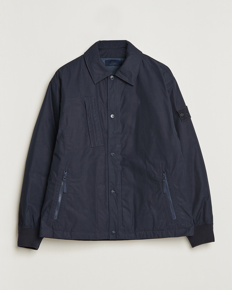 Homme | Manteaux Et Vestes | Stone Island | Ghost Piece O-Ventile Jacket Navy Blue