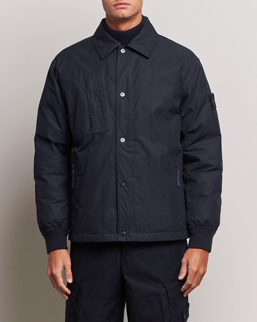 Homme | Manteaux Et Vestes | Stone Island | Ghost Piece O-Ventile Jacket Navy Blue