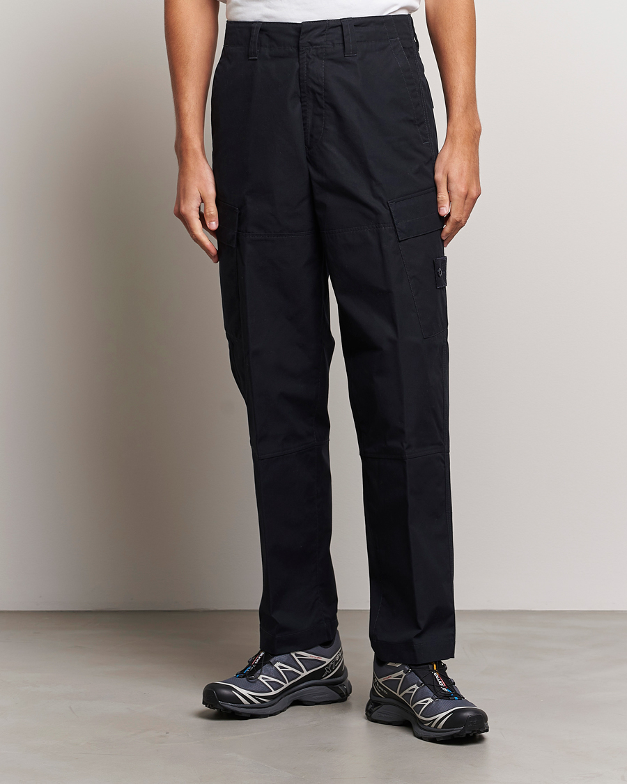 Homme | Pantalons | Stone Island | Ghost Piece O-Ventile Trousers Navy Blue