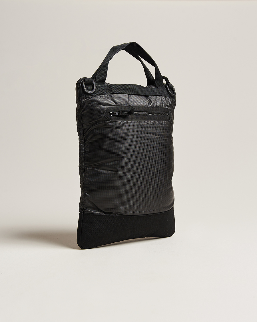Homme | Stone Island Garment Dyed Mussola Gommata Canvas Tote Black | Stone Island | Garment Dyed Mussola Gommata Canvas Tote Black