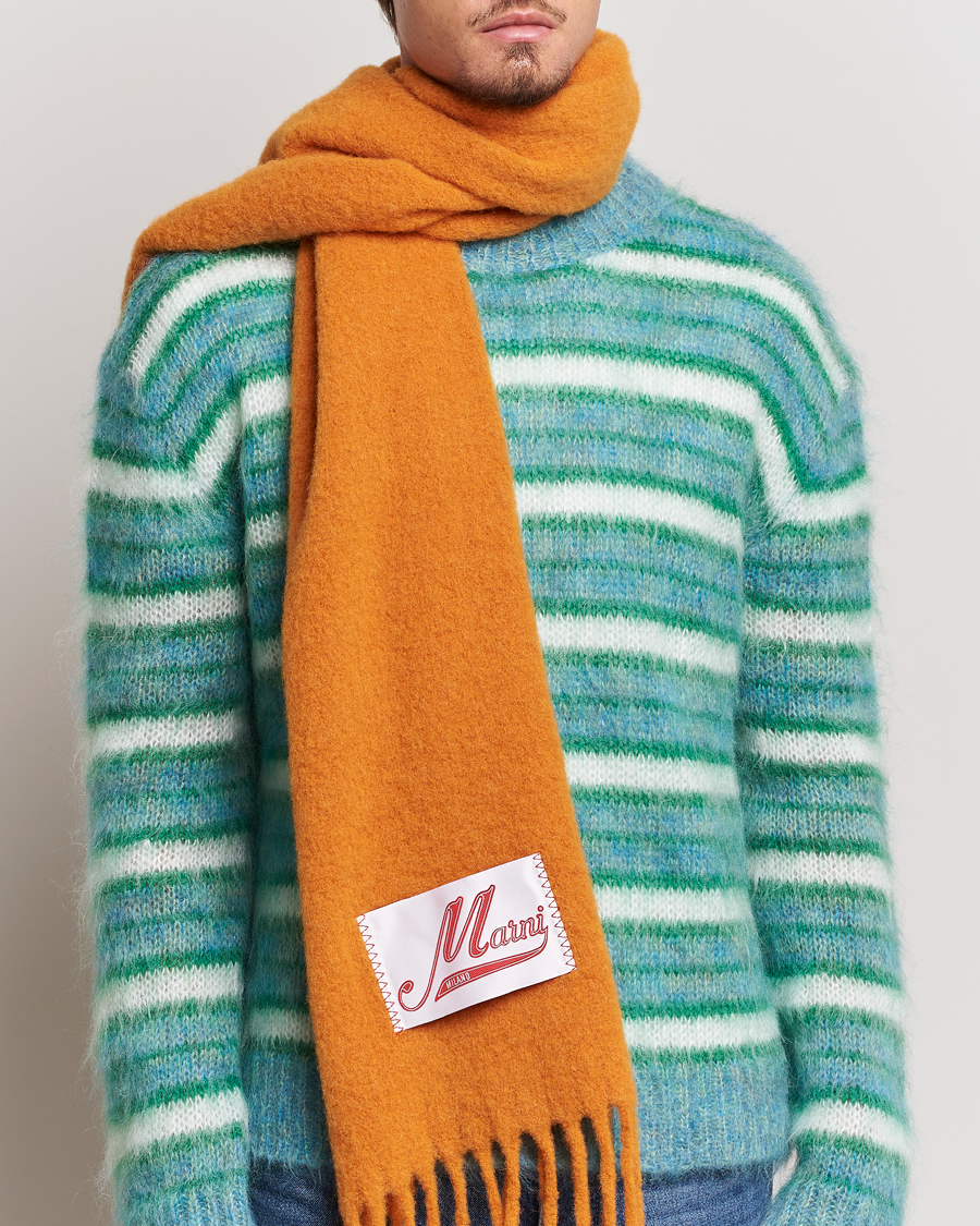 Homme | Marni Brushed Alpaca Scarf Arabesque | Marni | Brushed Alpaca Scarf Arabesque
