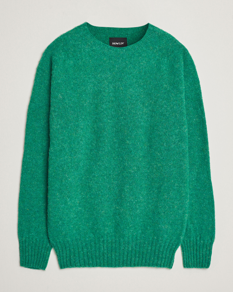 Heren | Truien | Howlin' | Brushed Wool Sweater Greendream