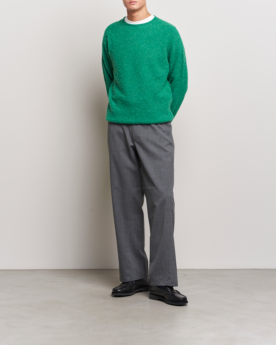 Heren | Truien | Howlin' | Brushed Wool Sweater Greendream