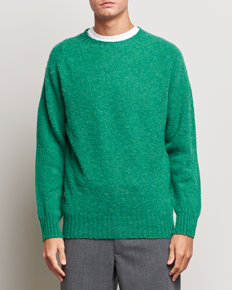 Heren | Truien | Howlin' | Brushed Wool Sweater Greendream