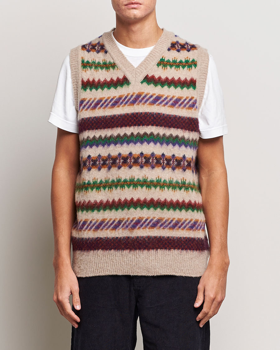 Homme | Pulls Et Tricots | Howlin' | Brushed Wool Vest Biscuit