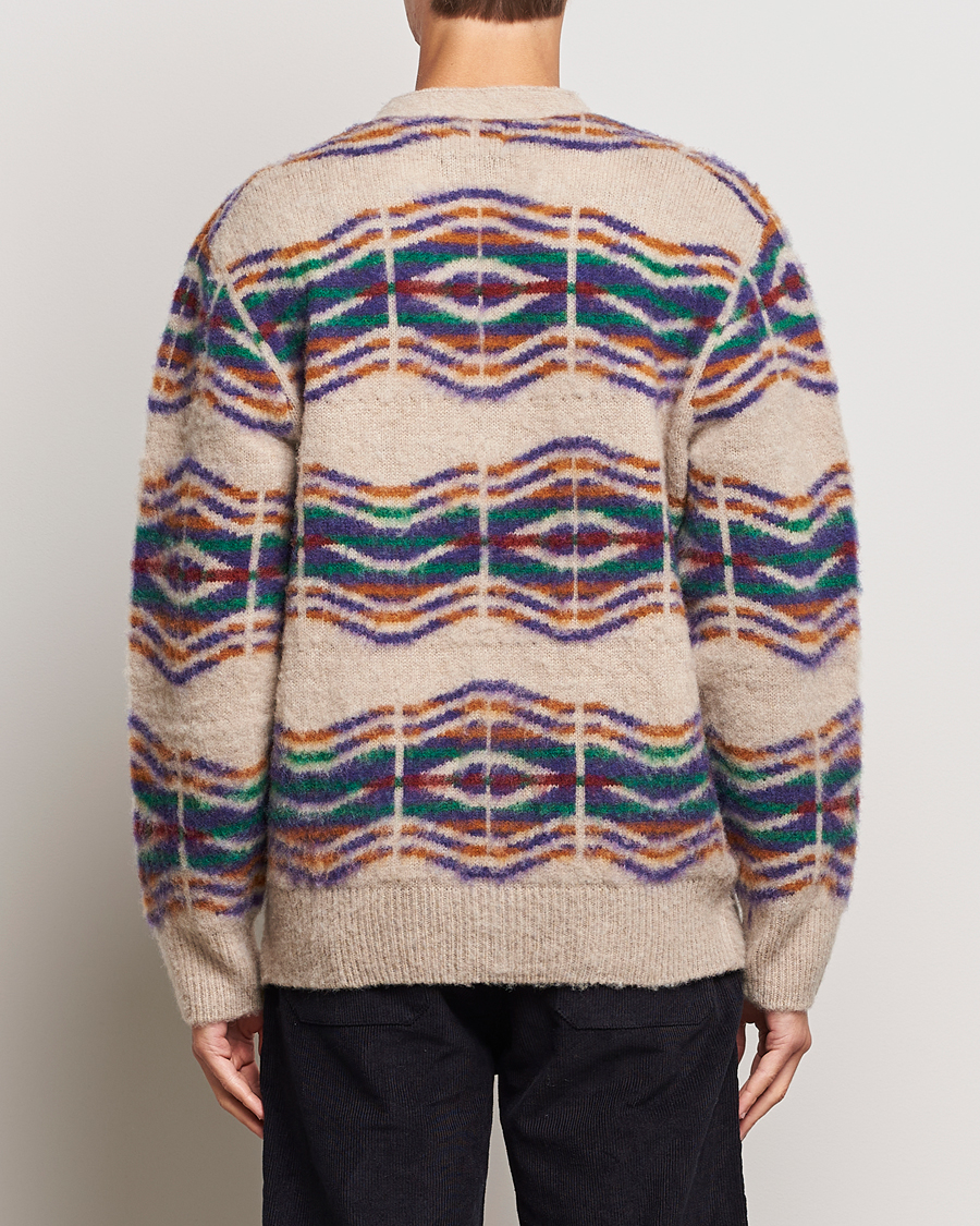 Homme | Pulls Et Tricots | Howlin' | Brushed Wool Pattern Cardigan Biscuit