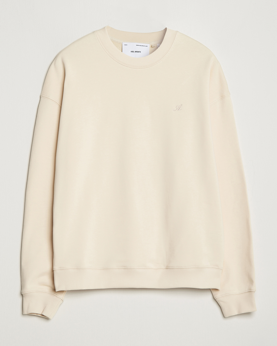 Homme | Pulls Et Tricots | Axel Arigato | Honor Crew Neck Sweatshirt Pale Beige