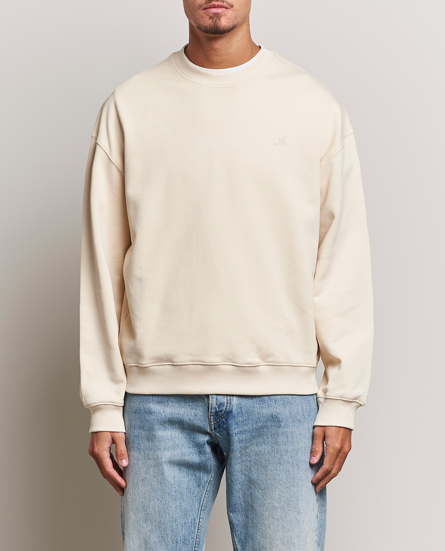 Homme | Pulls Et Tricots | Axel Arigato | Honor Crew Neck Sweatshirt Pale Beige