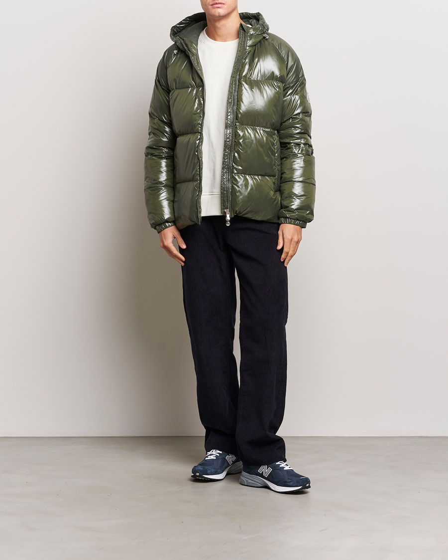 Heren | Jassen | Pyrenex | Sten Hooded Puffer Jacket Deep Khaki