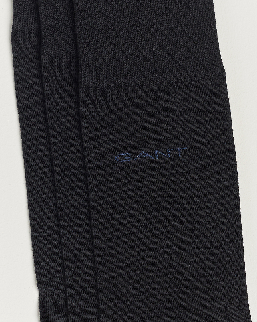 Heren | Ondergoed | Gant | 3-Pack Cotton Socks Black