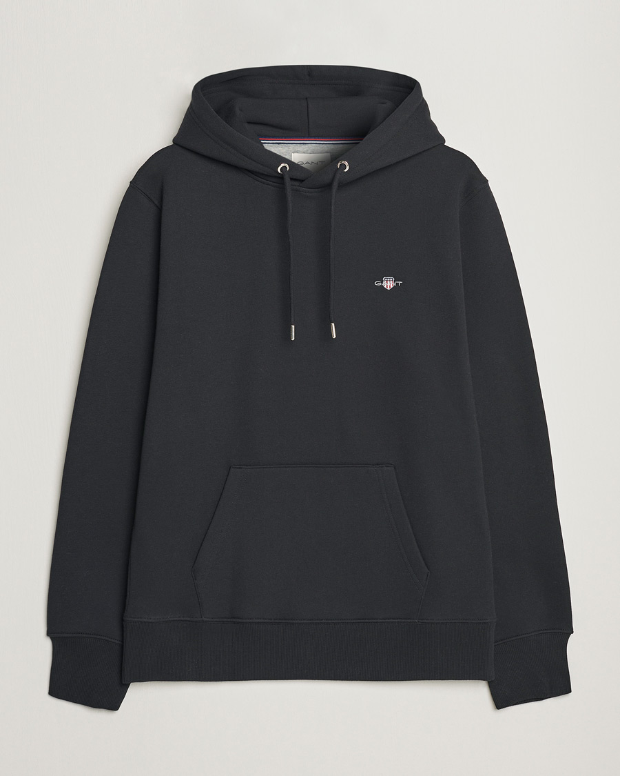 Heren | Truien | GANT | Original Shield Logo Hoodie Black