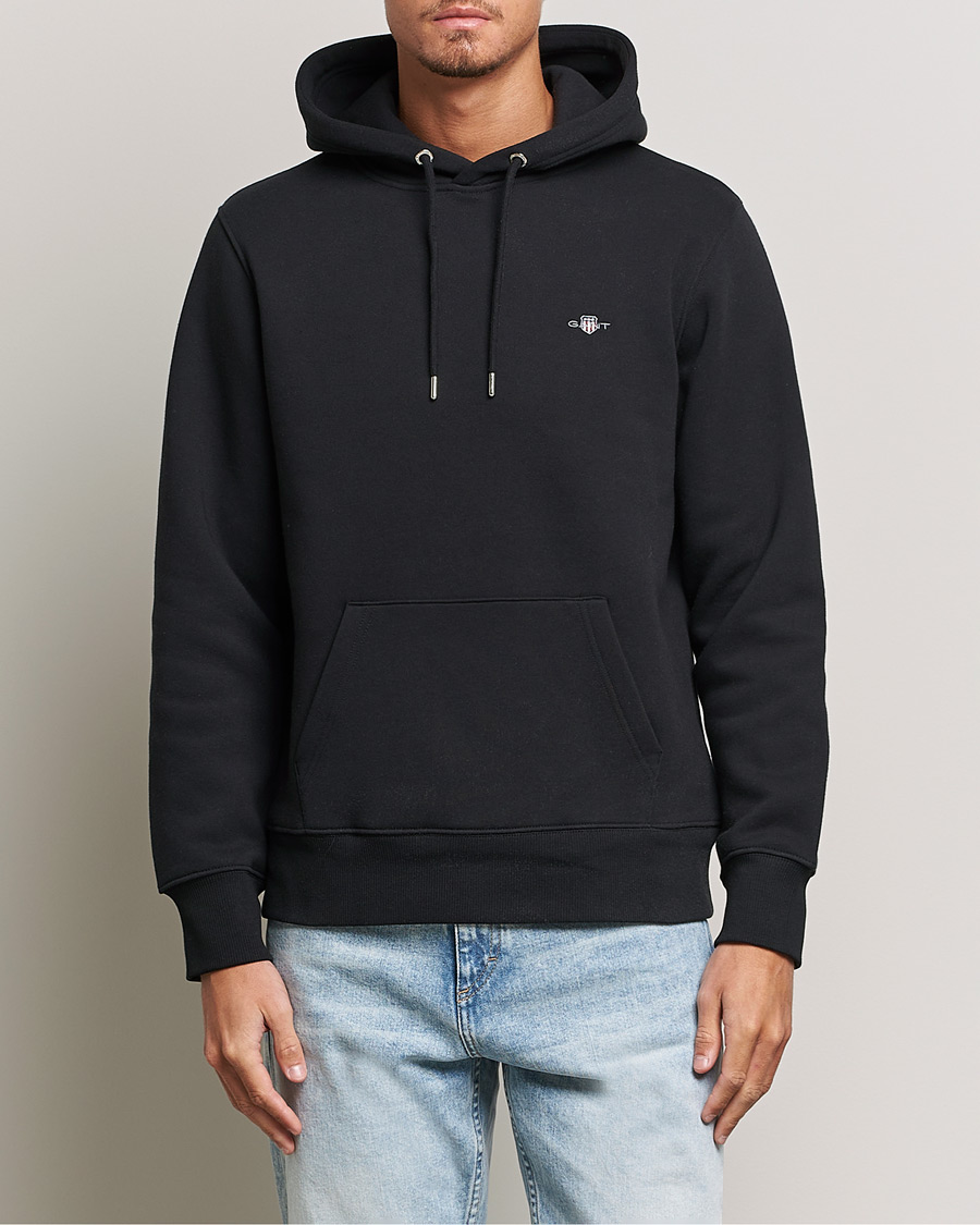 Heren | Truien | Gant | Original Shield Logo Hoodie Black