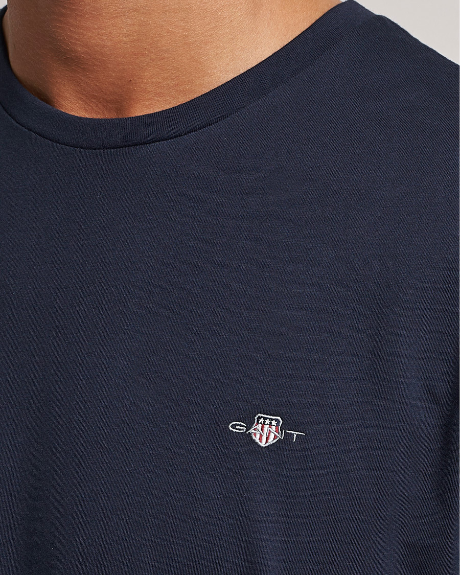 Heren | T-shirts | Gant | The Original Solid T-Shirt Evening Blue