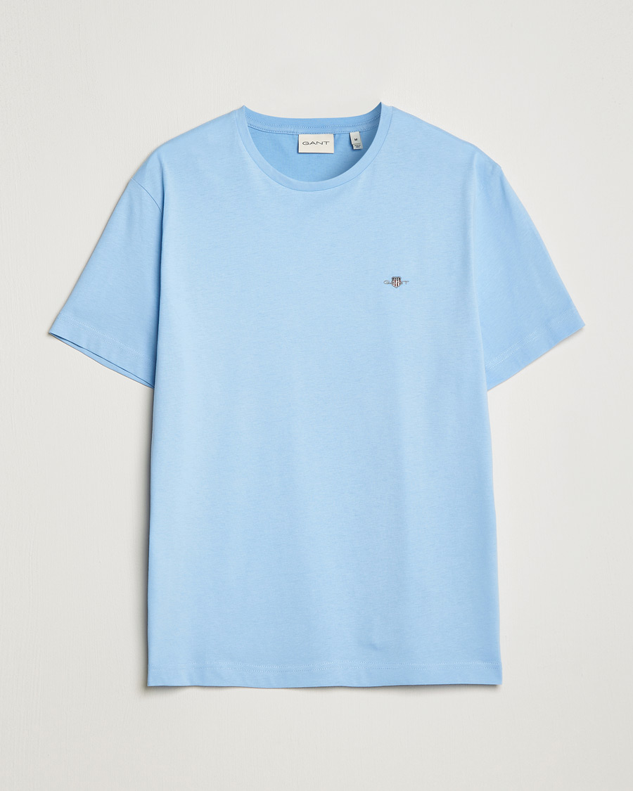 Heren | T-shirts | Gant | The Original Solid T-Shirt Capri Blue
