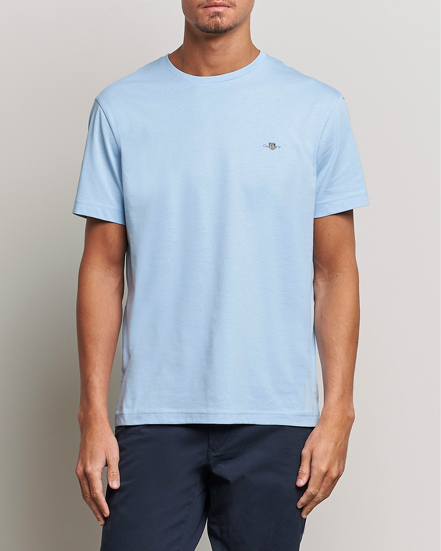 Heren | T-shirts | Gant | The Original Solid T-Shirt Capri Blue