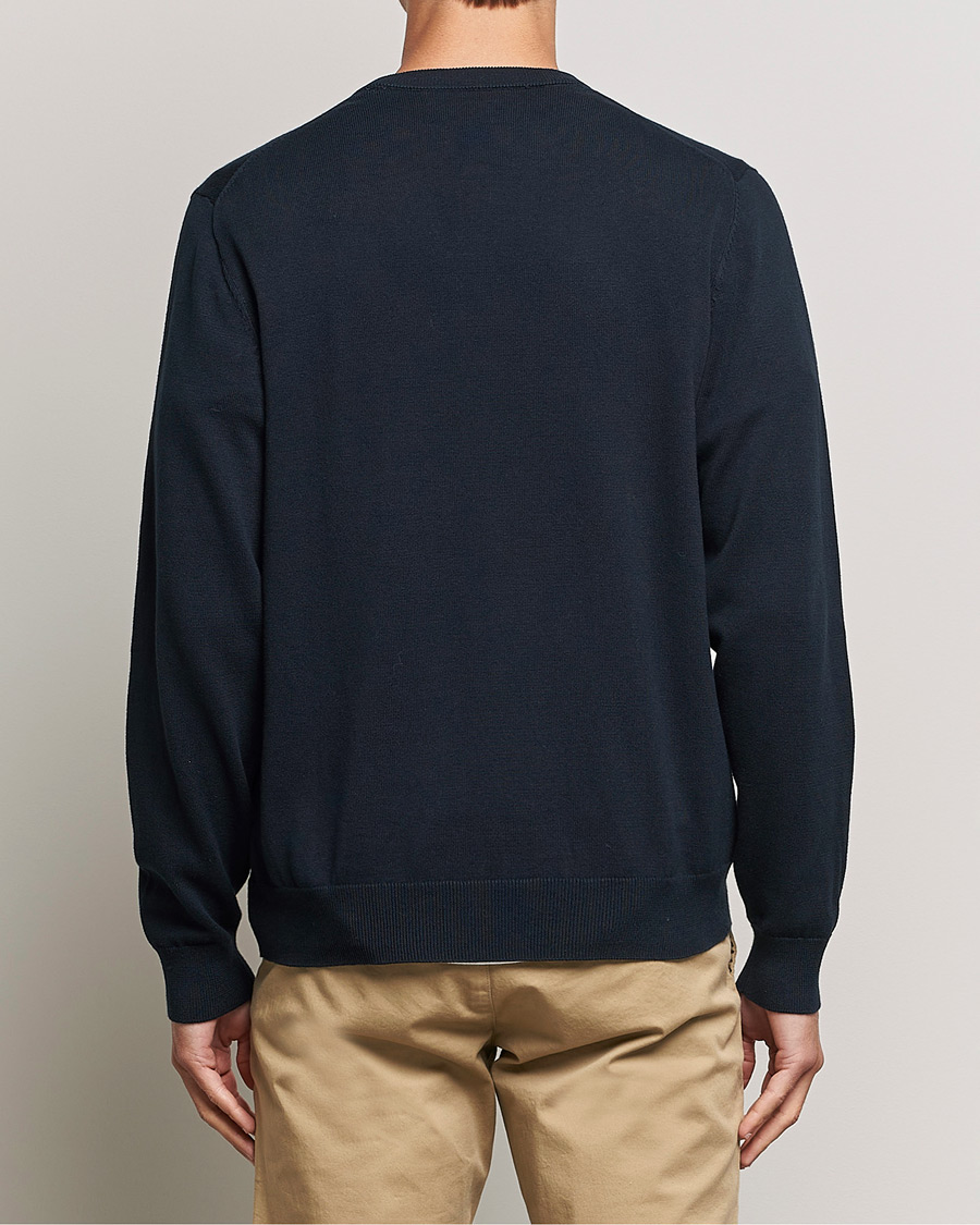Heren | Truien | Gant | Classic Cotton V-Neck Evening Blue