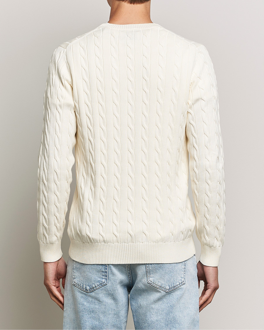 Heren | Truien | Gant | Cotton Cable Crew Neck Cream