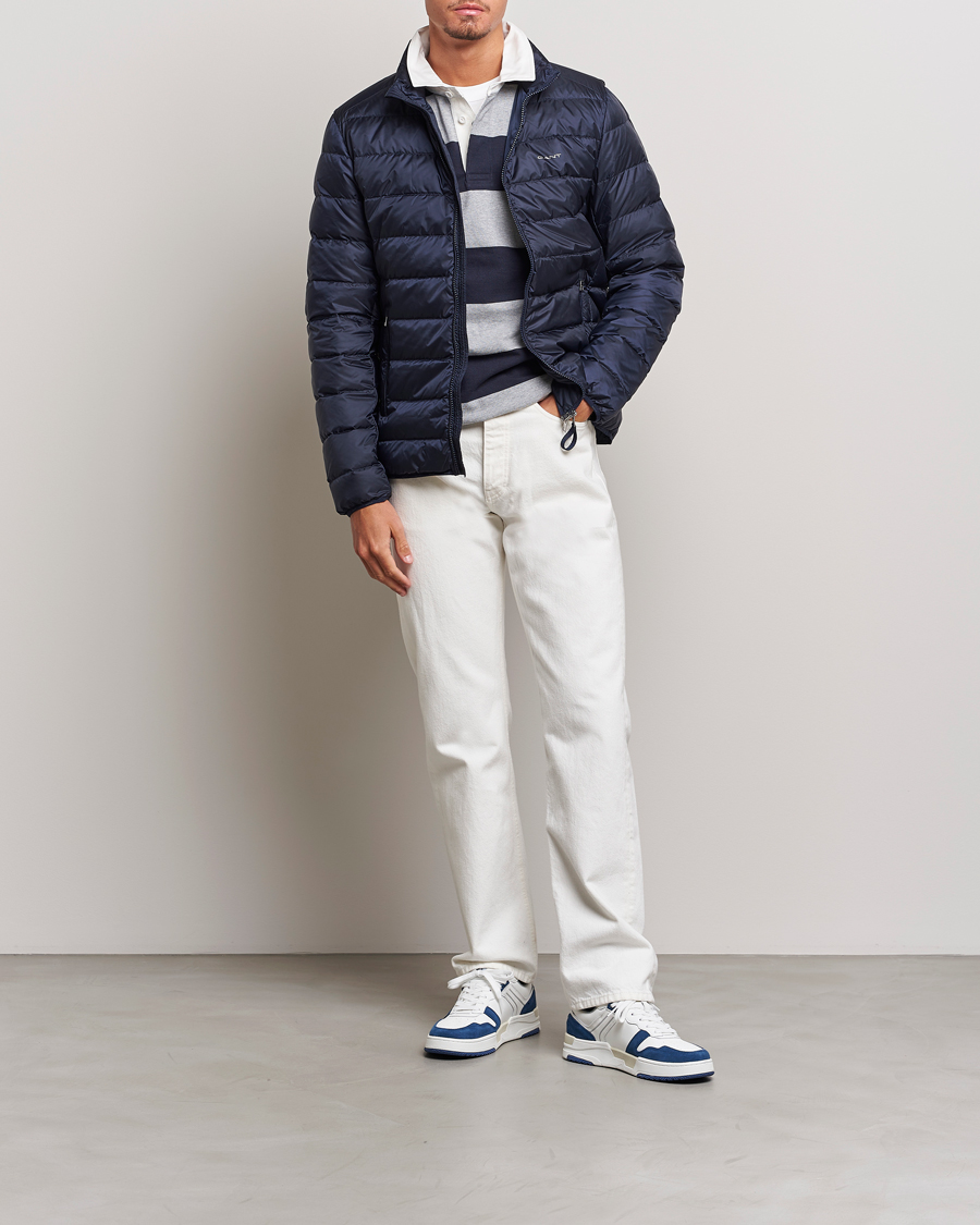 Heren | Jassen | Gant | The Light Down Jacket Evening Blue