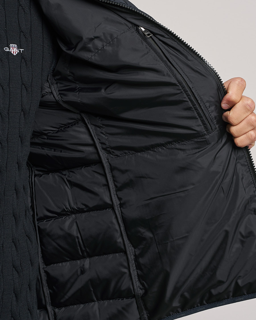 Heren | Gilets | GANT | The Light Down Gilet Black