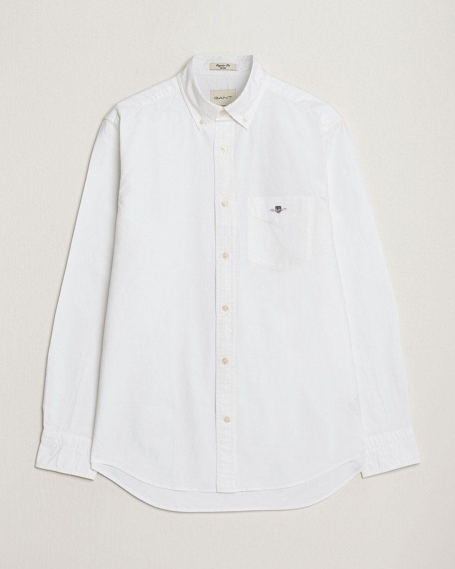 Homme | Chemises | Gant | Regular Fit Oxford Shirt White