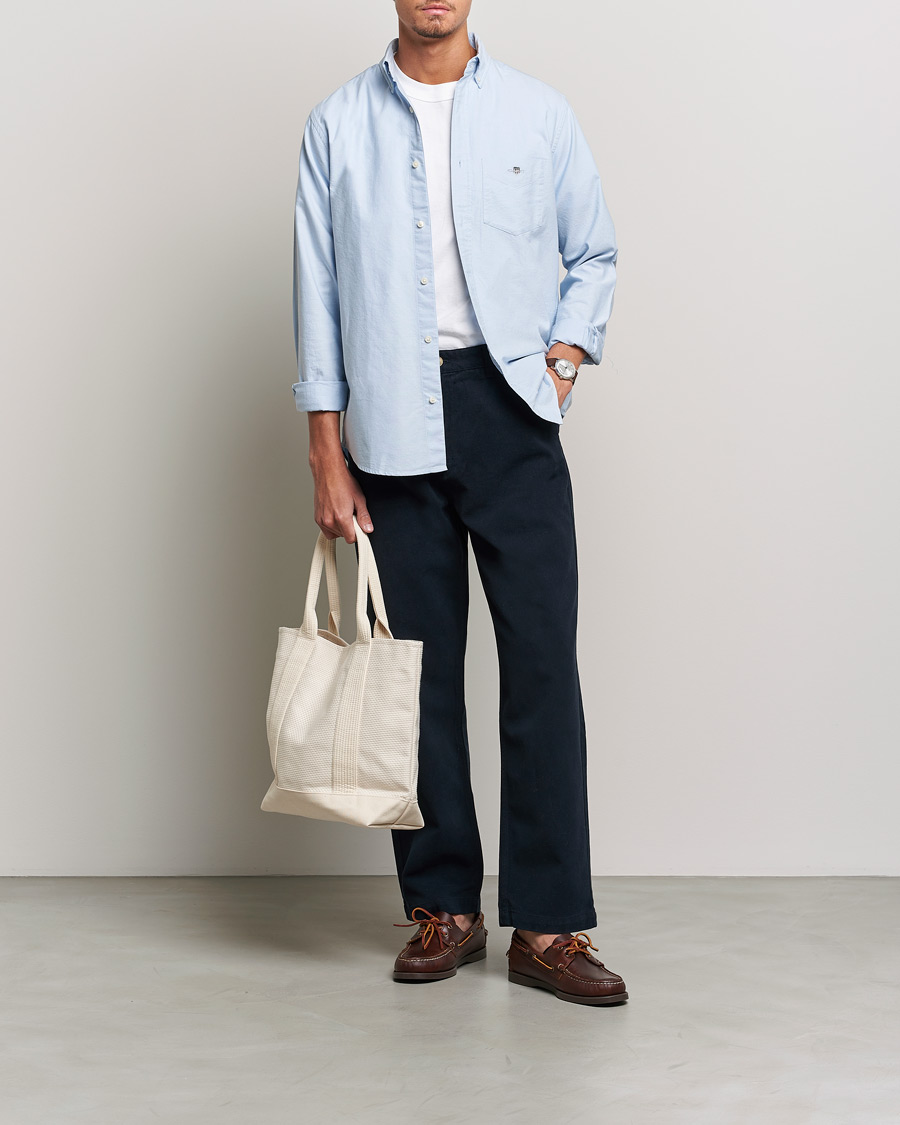 Heren | Overhemden | GANT | Regular Fit Oxford Shirt Light Blue