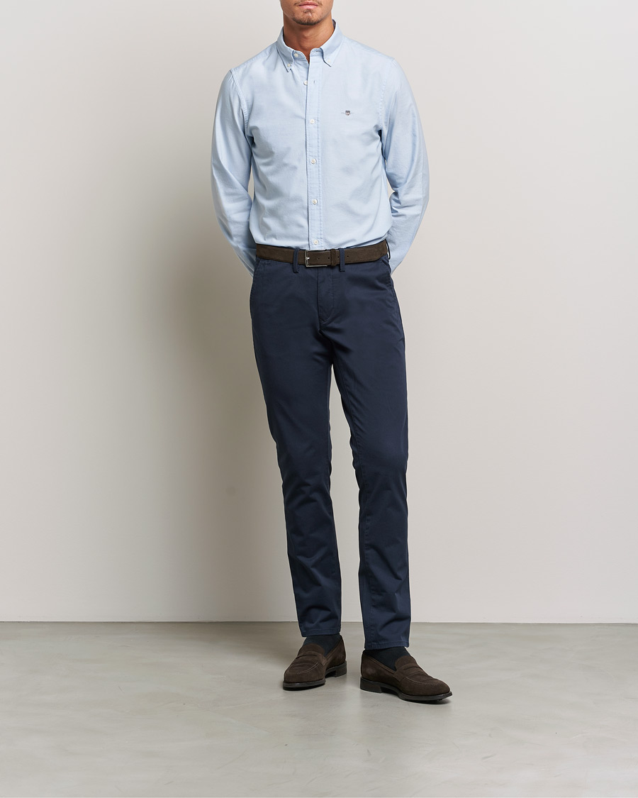 Heren | Overhemden | Gant | Slim Fit Oxford Shirt Light Blue