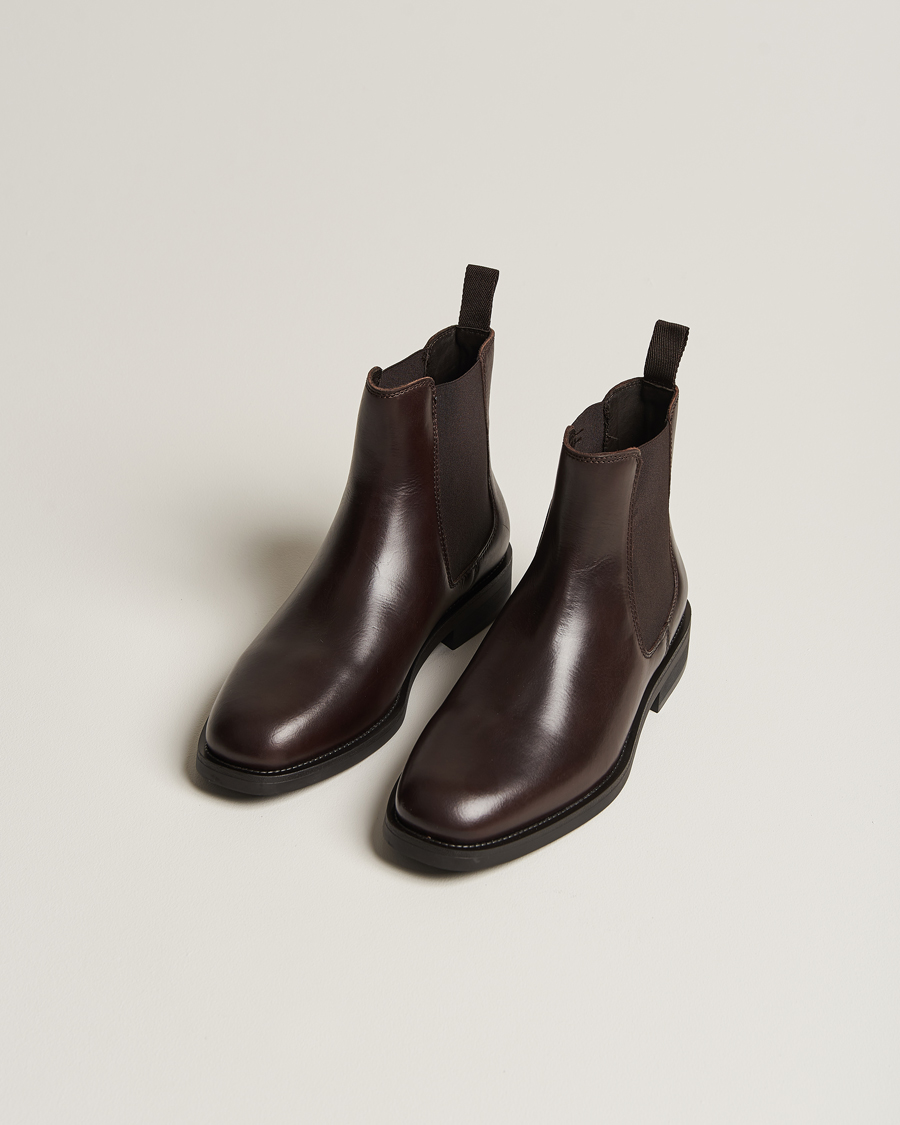 Homme | GANT Rizmood Leather Chelsea Boot Dark Brown | GANT | Rizmood Leather Chelsea Boot Dark Brown
