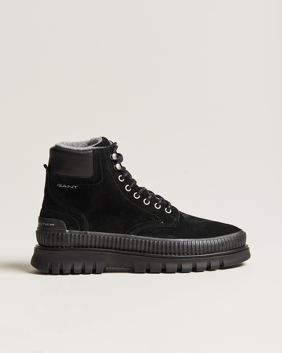 Homme | GANT Nebrada Felt Lined Suede Boot Black | GANT | Nebrada Felt Lined Suede Boot Black