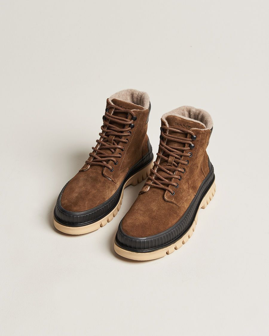 Homme | GANT Nebrada Felt Lined Suede Boot Tobacco Brown | GANT | Nebrada Felt Lined Suede Boot Tobacco Brown