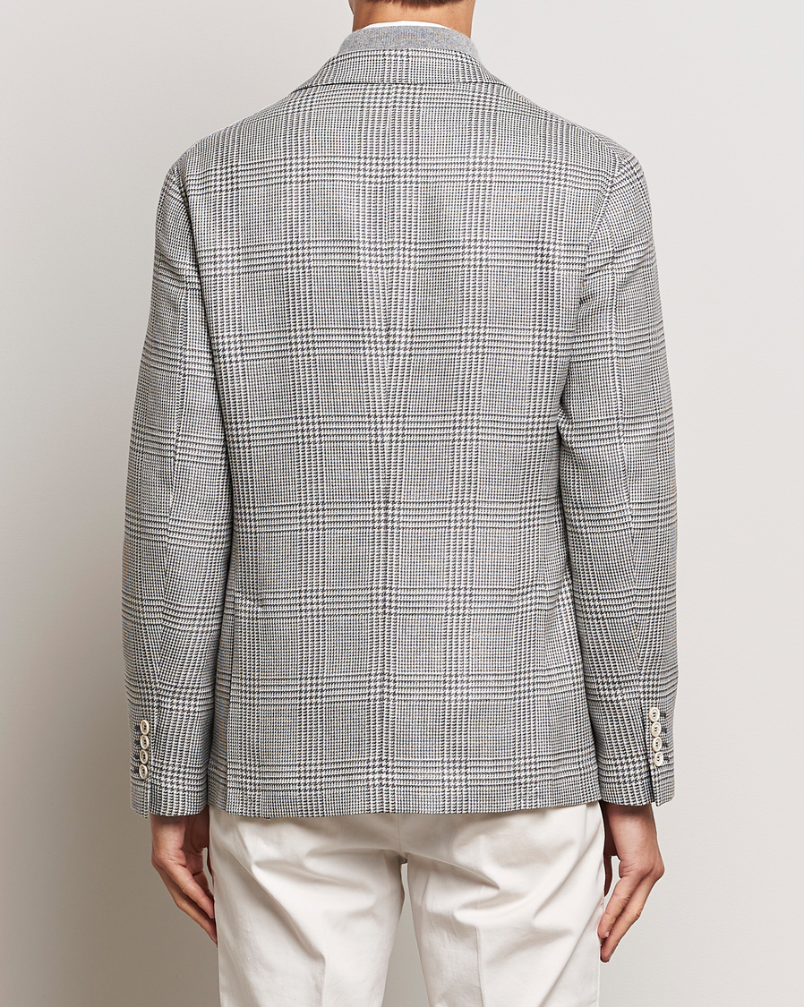 Homme | Blazers | Brunello Cucinelli | Prince Of Wales Check Blazer Pearl Grey