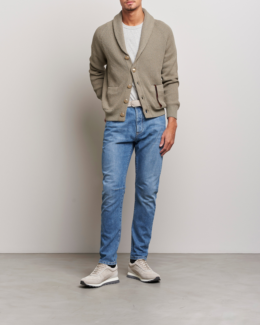 Homme | Jeans | Brunello Cucinelli | Leisure Fit Jeans Medium Blue Wash