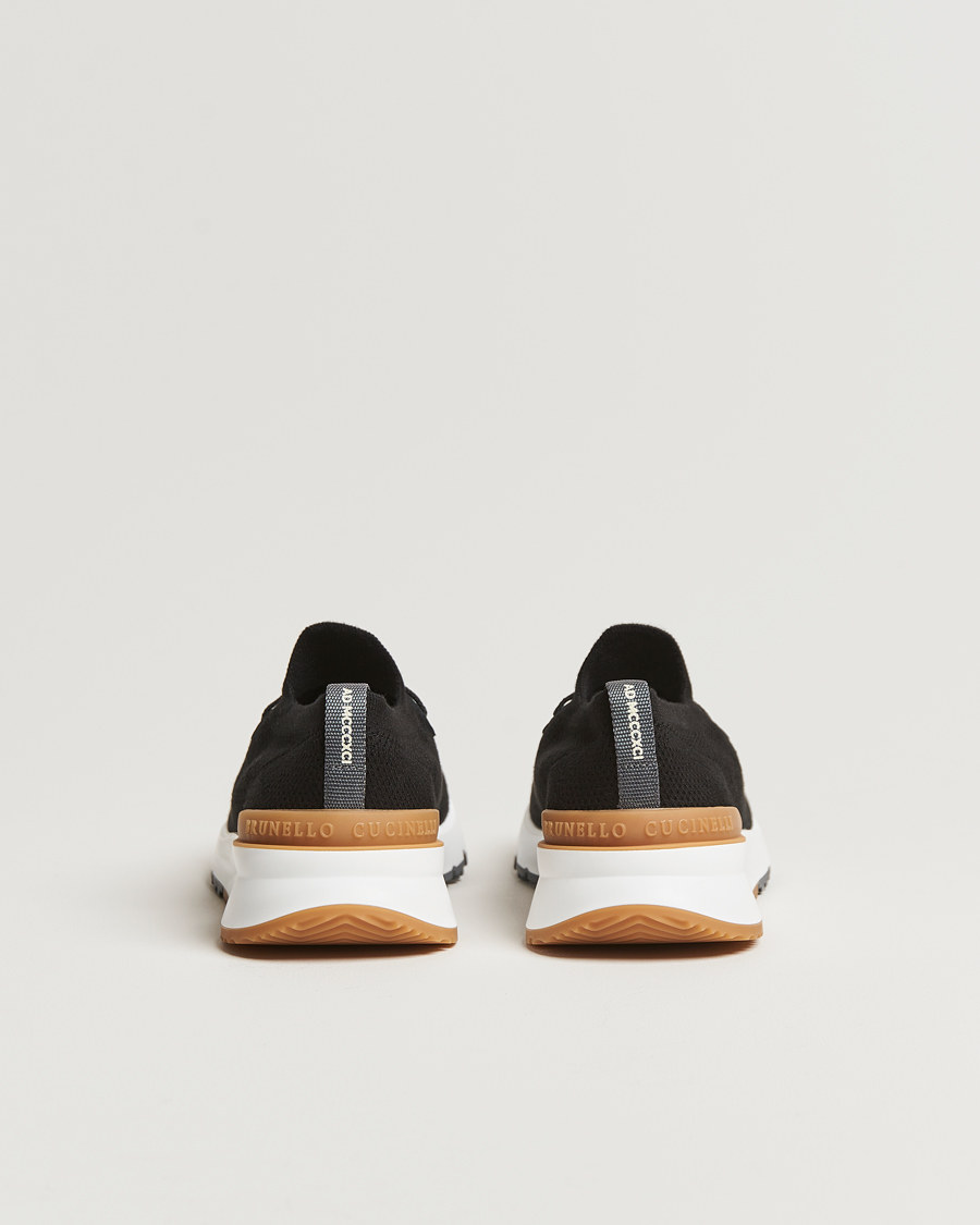 Homme | Brunello Cucinelli Flannel Running Sneakers Black | Brunello Cucinelli | Flannel Running Sneakers Black