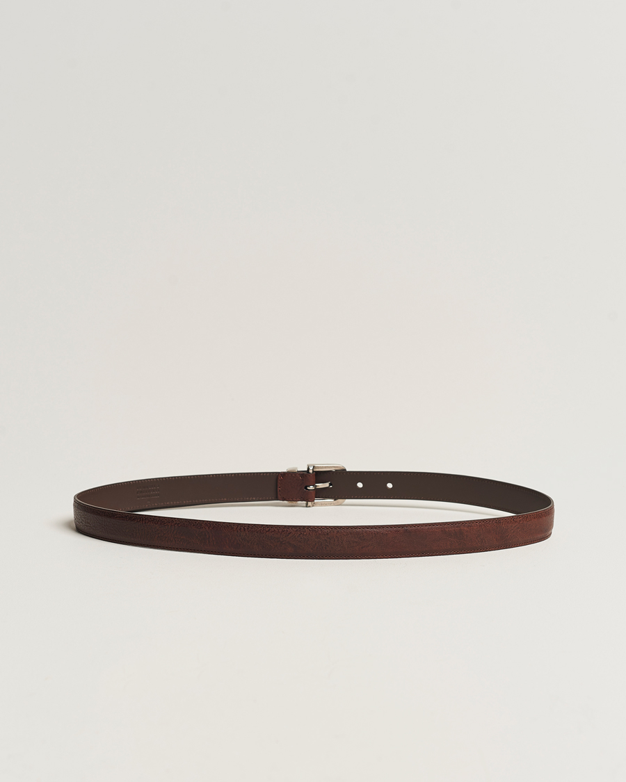 Homme | Brunello Cucinelli Narrow Belt Brown Calf | Brunello Cucinelli | Narrow Belt Brown Calf