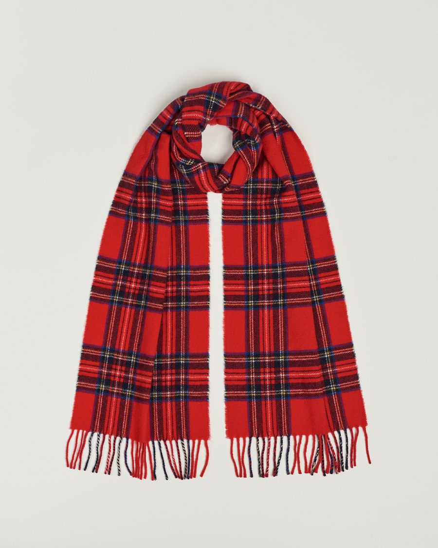 Homme | Morris Arthur Check Scarf  Red | Morris | Arthur Check Scarf  Red