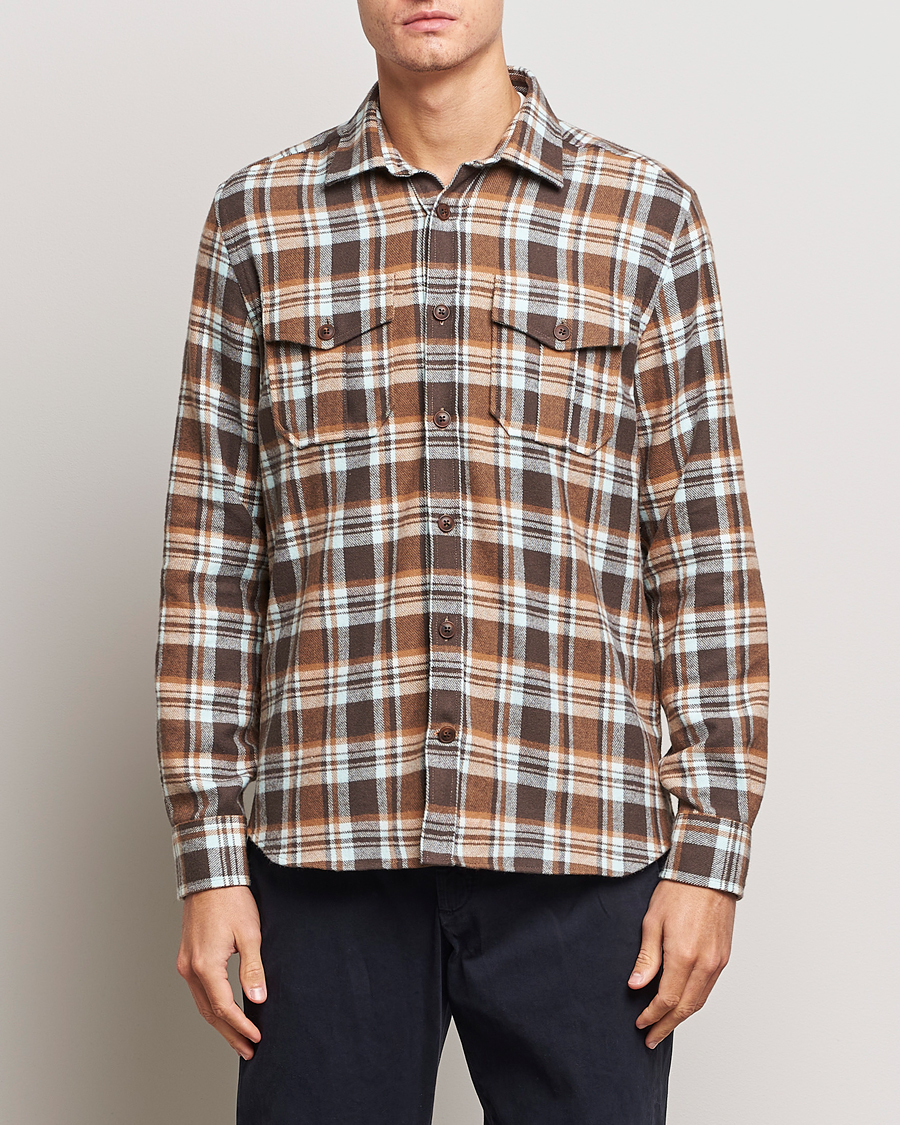 Homme | Chemises | Morris | Tartan Shirt Classic Fit Camel