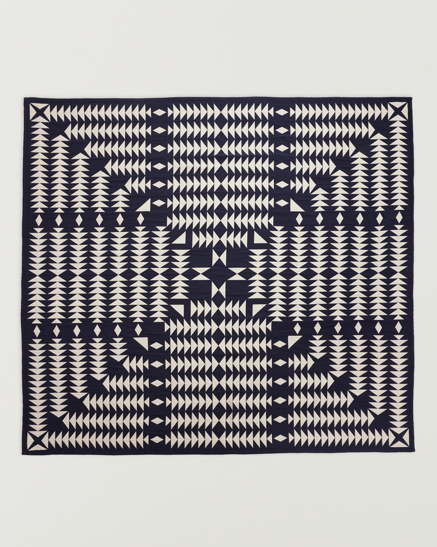 Heren | Stoffen | Pendleton | Organic Cotton Matelasse Blanket Midnight Nova