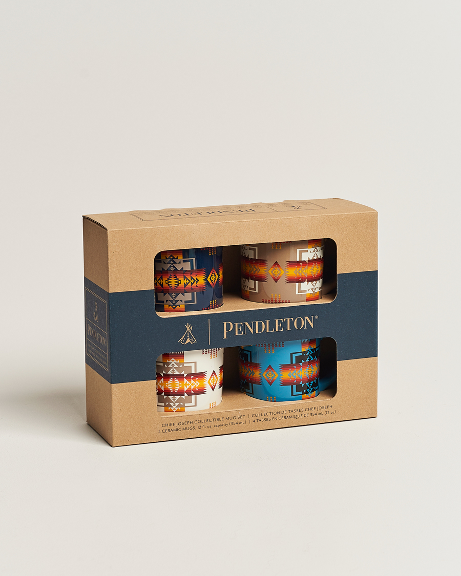 Homme | Pendleton Ceramic Mug Set 4-Pack Chief Joseph Mix | Pendleton | Ceramic Mug Set 4-Pack Chief Joseph Mix