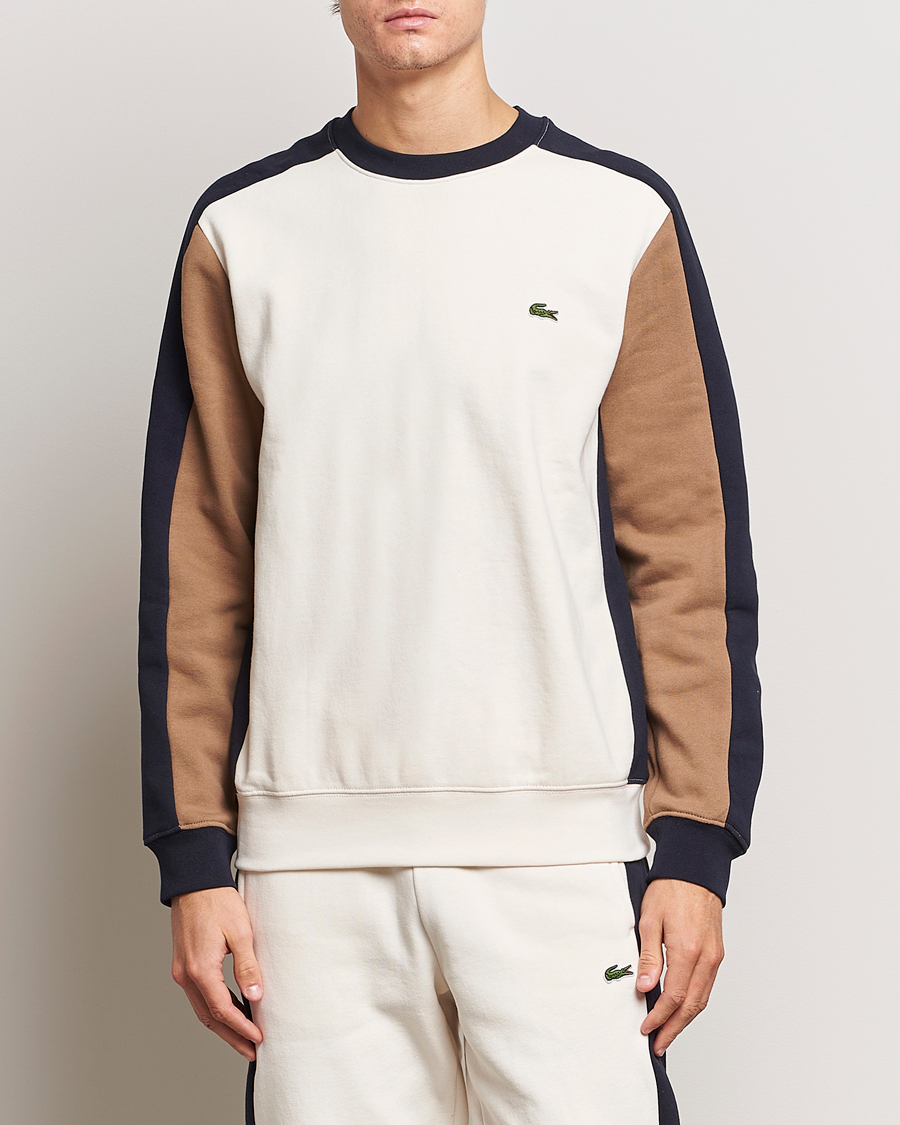 Heren | Truien | Lacoste | Colorblocked Crew Neck Sweatshirt Lapland/Cookie