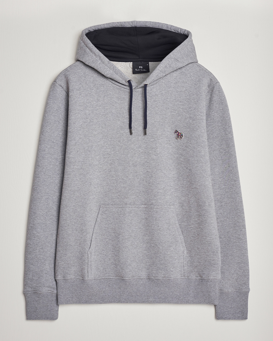 Homme | Pulls Et Tricots | PS Paul Smith | Zebra Organic Cotton Hoodie Grey Melange